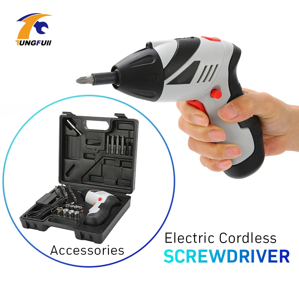 

Tungfull Tool Screwdriver Wireless Metalworking Cordless Drills Screwdriver Set Dremel Style Mini Drill Electric Battery Packs