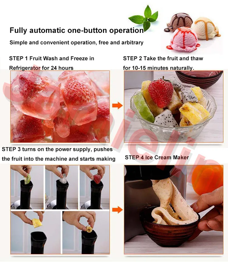 Ice cream maker operation