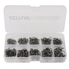 500 шт. рыболовные крючки из высокоуглеродистой стали есть#3-12 размер рыболовные крючки