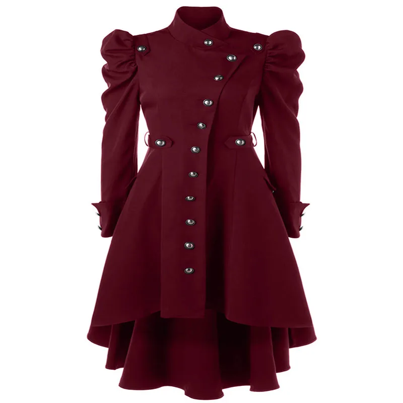 

Single Button Wool Coat X-Long Coat Long Sleeve Streetwear Winter Trench Coat European And American Explosion Models Trench Coat