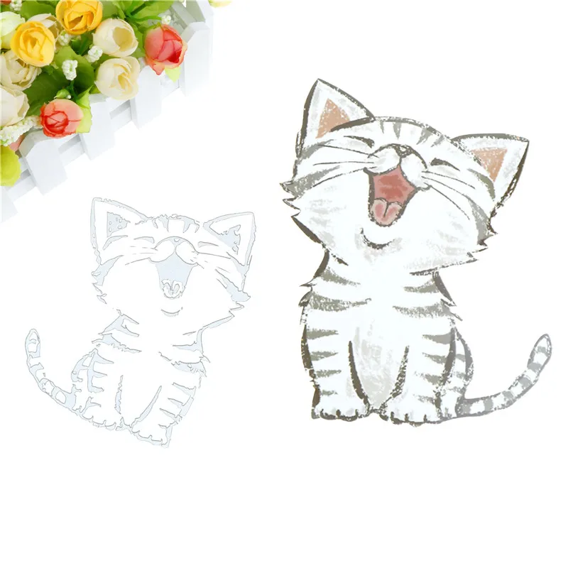 DIY Funny Cats Iron On Patches Stickers Household Iron On Patches Heat Transfer Decoration Appliqued For Top Coat Clothes Decor