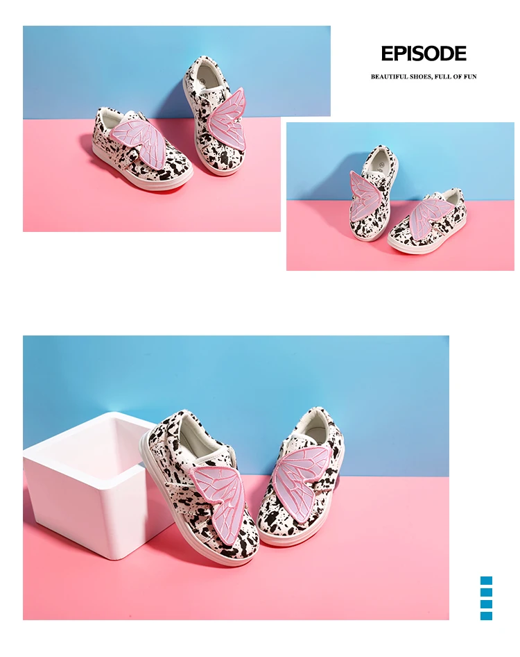 Princepard/Новинка; весенняя обувь для девочек с бабочкой; детская обувь; дышащая детская обувь принцессы для предотвращения плоскостопия