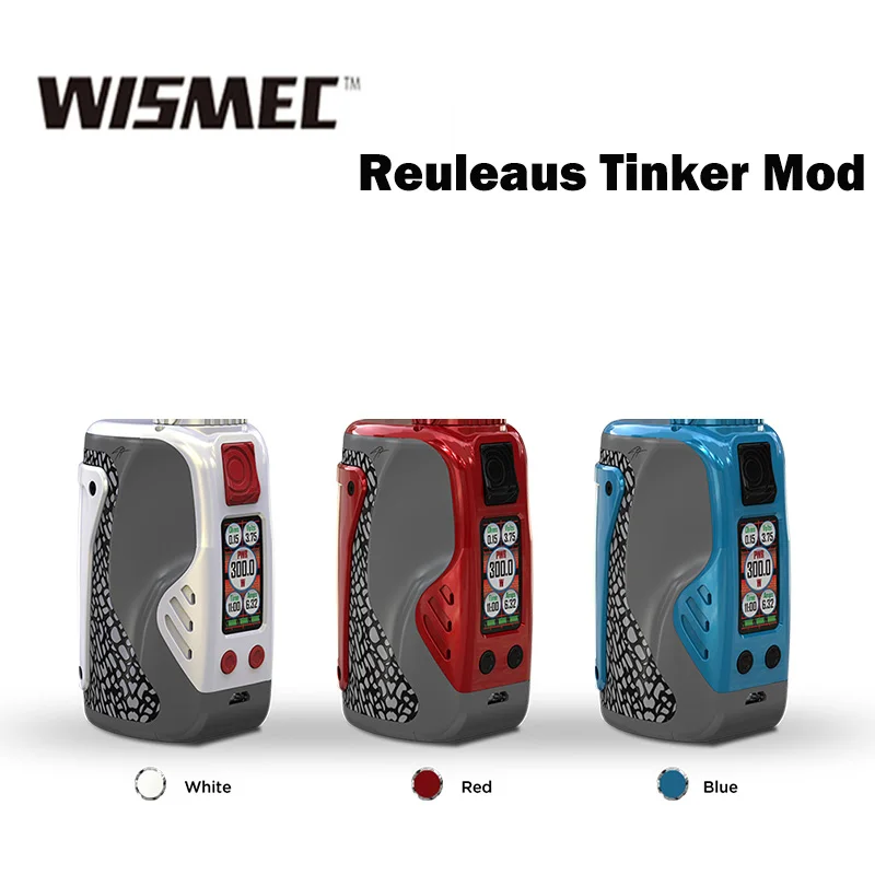 Оригинальный Wismec Reuleaux Tinker Mod 300 Вт бокс мод Vape поддержка колонки бак электронная