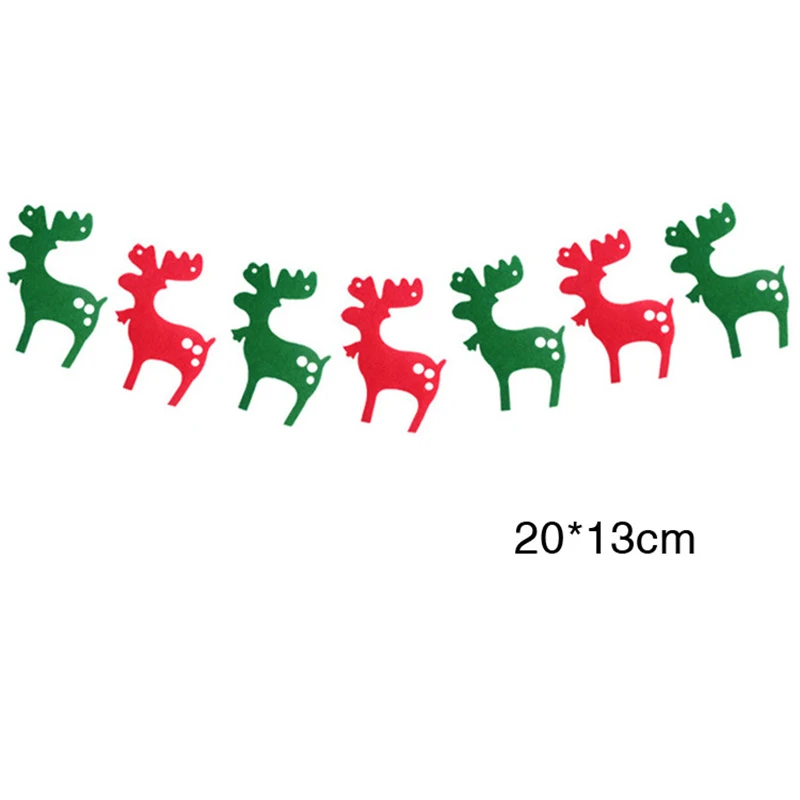 3 м DIY нетканый материал Рождественский флаги Санта Клаус цветочный овсянка баннеры Счастливого Рождества украшения дома Магазин Рынок номер Декор - Цвет: Светло-зеленый