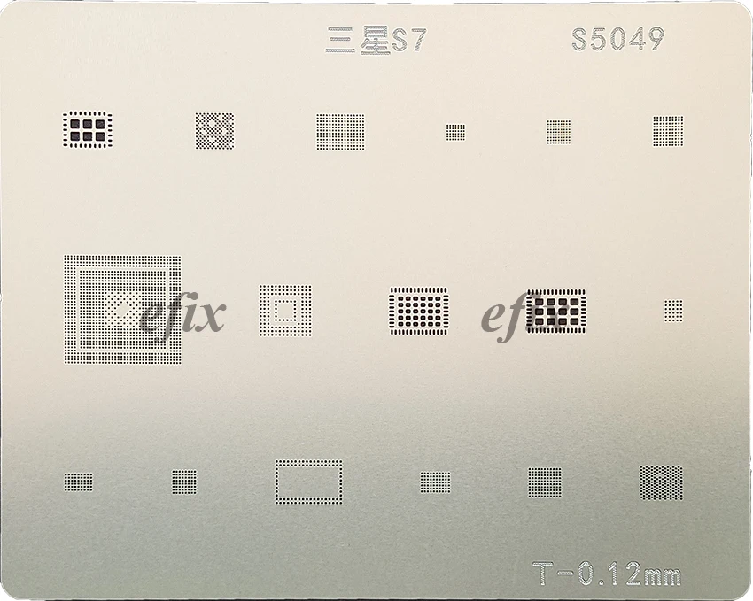 Ефикс 14 шт./лот микросхема наборы трафаретов для пайки BGA паяльная шаблон сварочный флюс для samsung S8 S7 S6 край S5 S4 S3 Note 3, 4, 5, 6 лет
