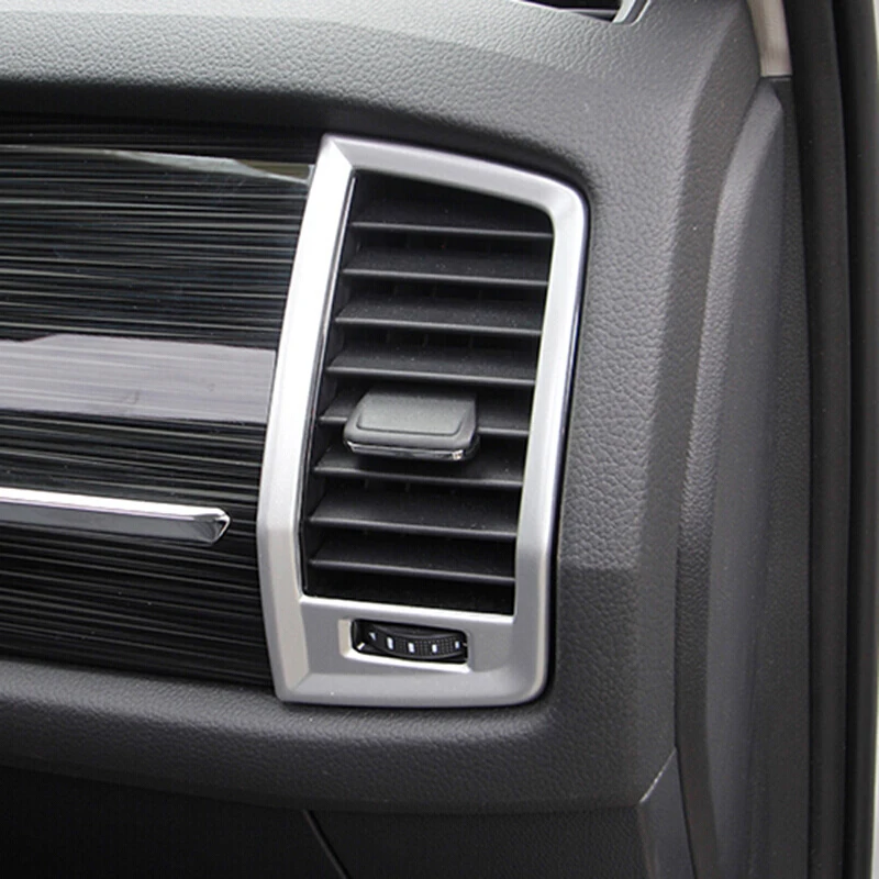 

Fit For Skoda Kodiaq 2017 2018 ABS Matte Car left and right air outlet Cover Trim car styling accessories 2pcs