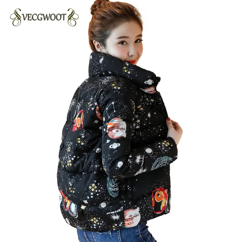 

High quality Down jacket 2019 New Comfortable Elegant Women jacket Printing Fashion Women Down jacket S-XXL SES884