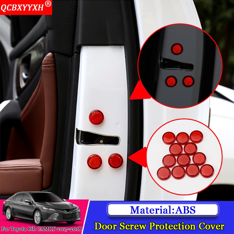 QCBXYYXH Car styling ABS Car Door Lock Screw Protection Auto Waterproof