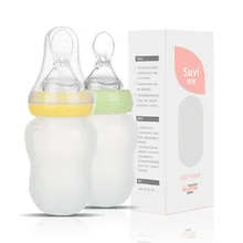 180ML Baby Water Bottle and Feeding Spoon Silicone Baby Feeding Cup Baby Water Juice Bottle Kids Nursing Bottles for Newborn cups stor 82306 mug drinkware water bottle kids feeding bottles for baby