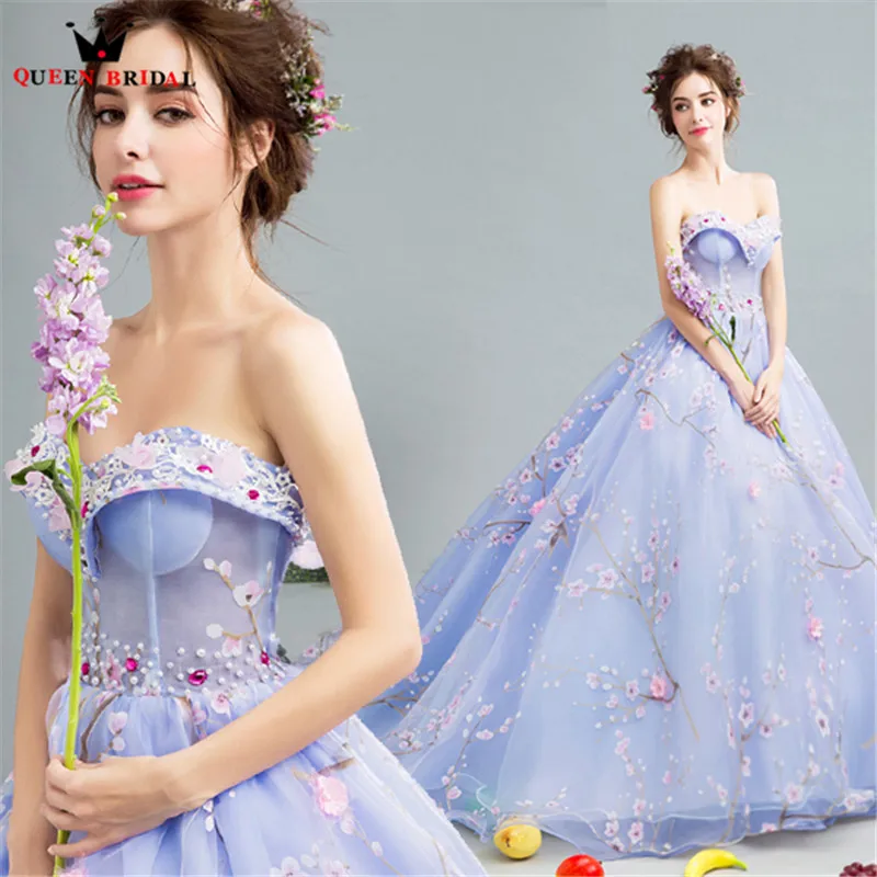 QUEEN BRIDAL Evening Dresses Ball Gown Sweetheart Flowers Fluffy Luxury Prom Party Dress Evening Gown 2018 Vestido De Festa JW32 QUEEN BRIDAL Evening Dresses Ball Gown Sweetheart Flowers Fluffy Luxury Prom Party Dress Evening Gown 2018 Vestido De Festa JW32