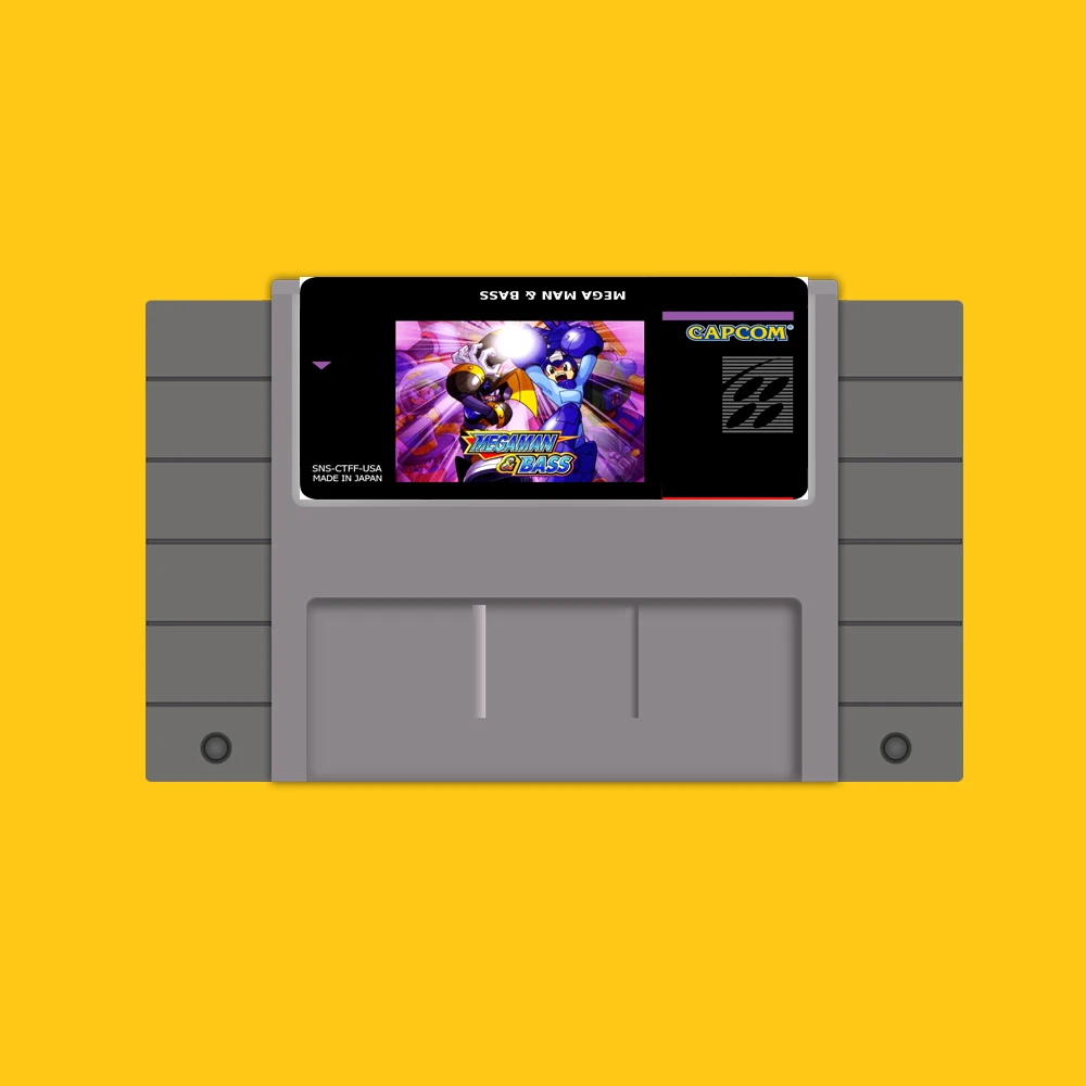 Сохраните файл 46 поршневой палец 16 бит NTSC игровой Картридж Megaman и бас гитара|16 bit|16