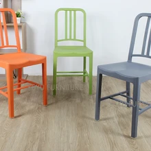 Минималистический современный дизайн пластиковый обеденный стул со спинкой темно-синий стул популярная Обеденная Мебель Досуг боковой стул современный домашний стул 2 шт