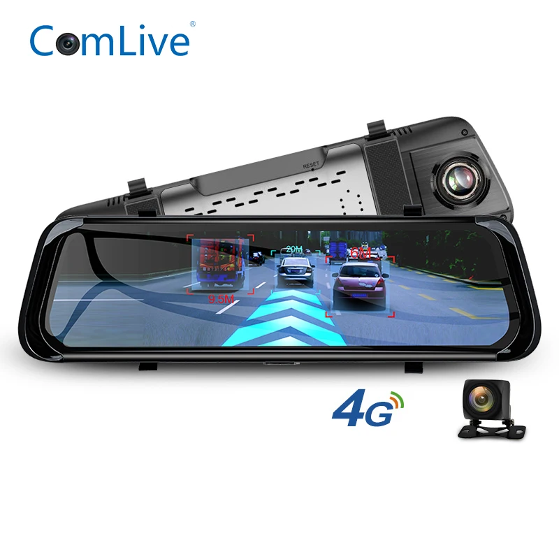 Camlive 4G ADAS Автомобильный видеорегистратор Камера 10 &quotпоток медиа зеркало заднего