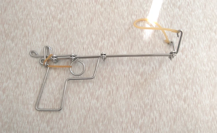 Проволока из нержавеющей стали пистолет бумажная бомба пистолет Резиновая лента 7080 ностальгические классические детские развивающие игрушки традиционные старые игрушки