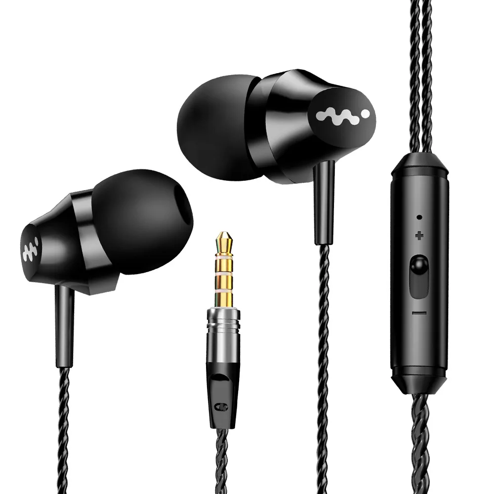

3.5mm Wired Earphone In Ear Stereo Earbuds Headphones with Microphone for Phone Sport Gaming Headset Super Bass In-Ear Earphones