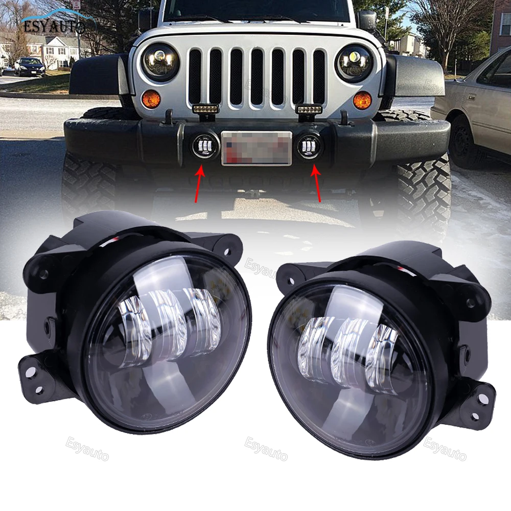 Car Auxiliary Light 4inch Led Fog Light Hot Sale Car Styling Approved DOT/CE/EMARK High Quality