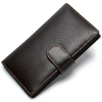 

2019 Luxury Brand Men Wallets Long Men Purse Wallet Male Clutch Genuine Leather Hasp Wallet Men Business Male Wallet Coin