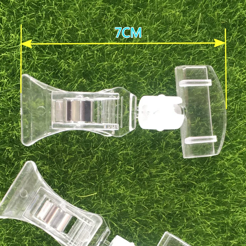 QONE 300 шт. ясно поп товар пластик знак бумага карты Стенд для ценника оснастки этикетки продвижение небольшой Memo зажимы Держатели