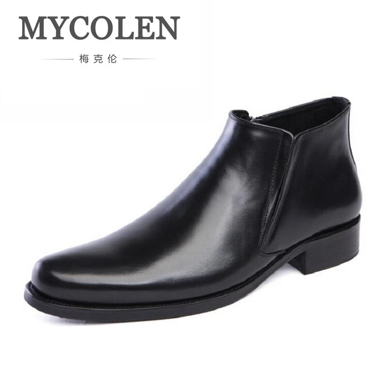MYCOLEN/мужские ботинки из натуральной кожи Зимняя Повседневная Деловая Рабочая