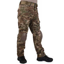 Охотничьи камуфляжные штаны tactische Broek Multicam MC broek en kniebeschermers военная игра косплей униформа
