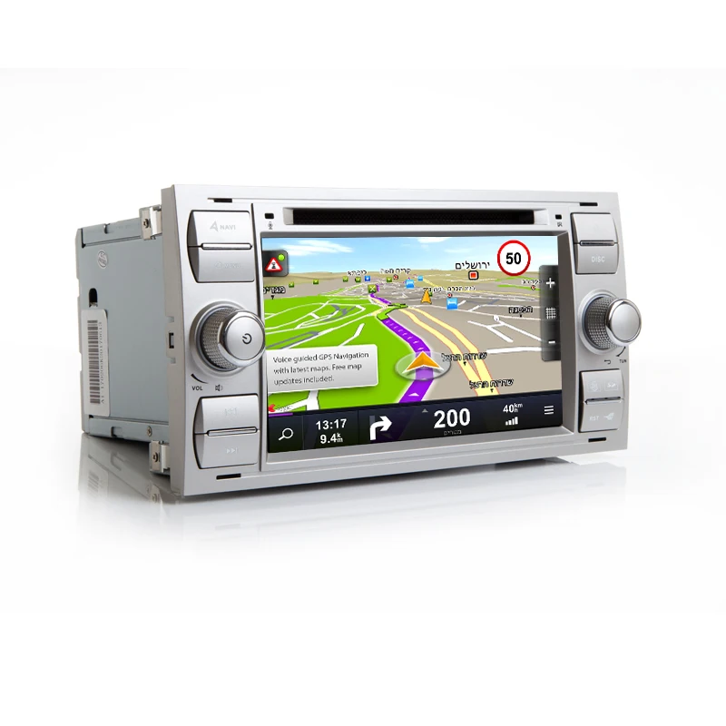 Perfect HIFIF 2 din Android 8.0 Car DVD GPS for Ford Focus S-max Transit Fiesta Galaxy Fusion Connect Headunit with 3G/WIFI Radio OUT 4