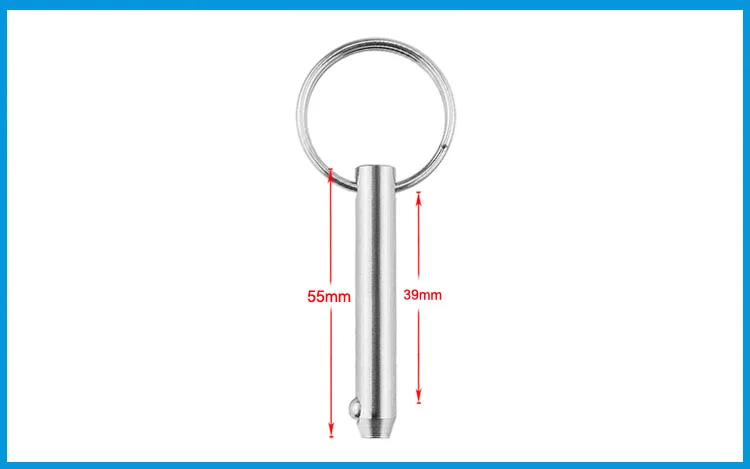 2 шт 8*55 мм MATEL морской ранг быстросъемный шариковый штифт для ЛОДКИ БИМИНИ верхней палубы шарнир морской нержавеющей стали 316 лодка