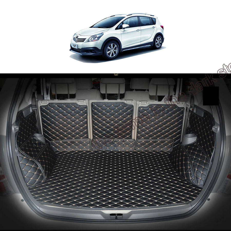 

lsrtw2017 fiber leather car trunk mat for toyota verso 2009 2010 2011 2012 2013 2014 2015 2016 2017 2018 Sportsvan