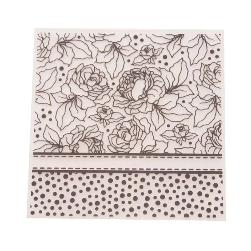 Пластиковая папка с тиснением шаблон для DIY скрапбукинга фотоальбома карты цветы- Y142
