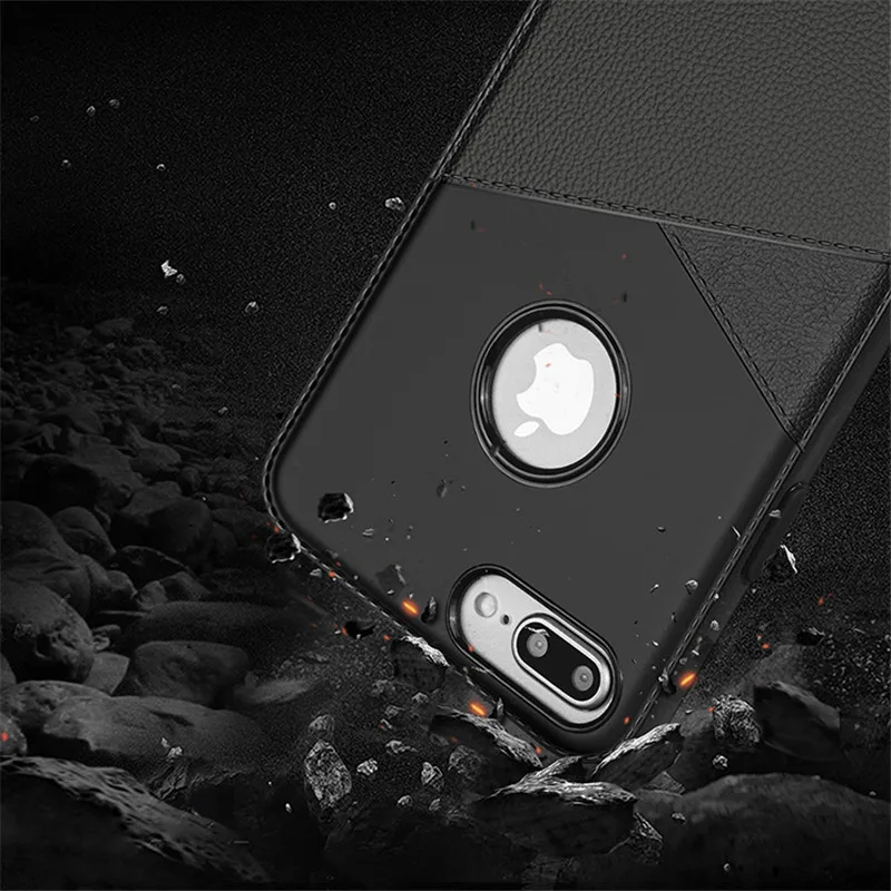 Бизнес чехол для телефона мягкий ТПУ iPhone 6 6s X XS 7 8 Plus Ultra скраб термополиуретановые