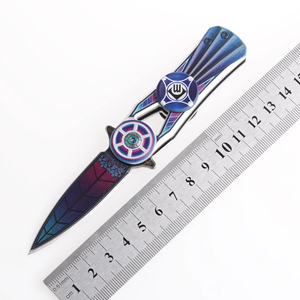 

Pocket Folding Knife 56HRC Multicolor Multi Tools Camping Tactical Survival Knives Metallic Aluminum Rescue Hunting Knife Gift