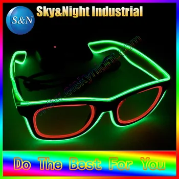 

How cool light up /Fashion el /Led glasses(two colors mix)+Free shipping