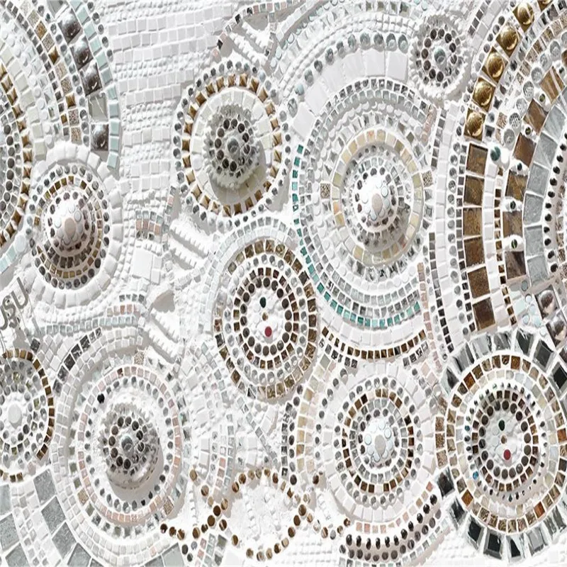 Custom wallpaper bohemian circle simple modern background wall - decorative waterproof material Custom wallpaper bohemian circle simple modern background wall - decorative waterproof material