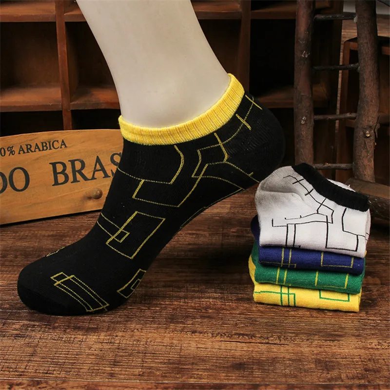 5 пар Повседневное хлопковые короткие носки Для женщин мужчин popsocket Meias|short socks
