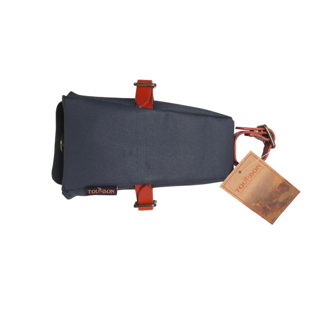 Cheap Tourbon Outdoor Bicycle Saddle Bag Seat Tail MTB Pouch Blue Canvas Phone Pouch Bike Case Water Repellent Cycling Accessories 8