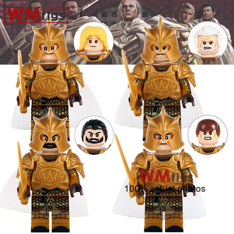 

Game Of Thrones Legoings Castle Knight Eddard Stark Spear Infantry Archer Kingsguard Building Blocks Toys for Children Gifts
