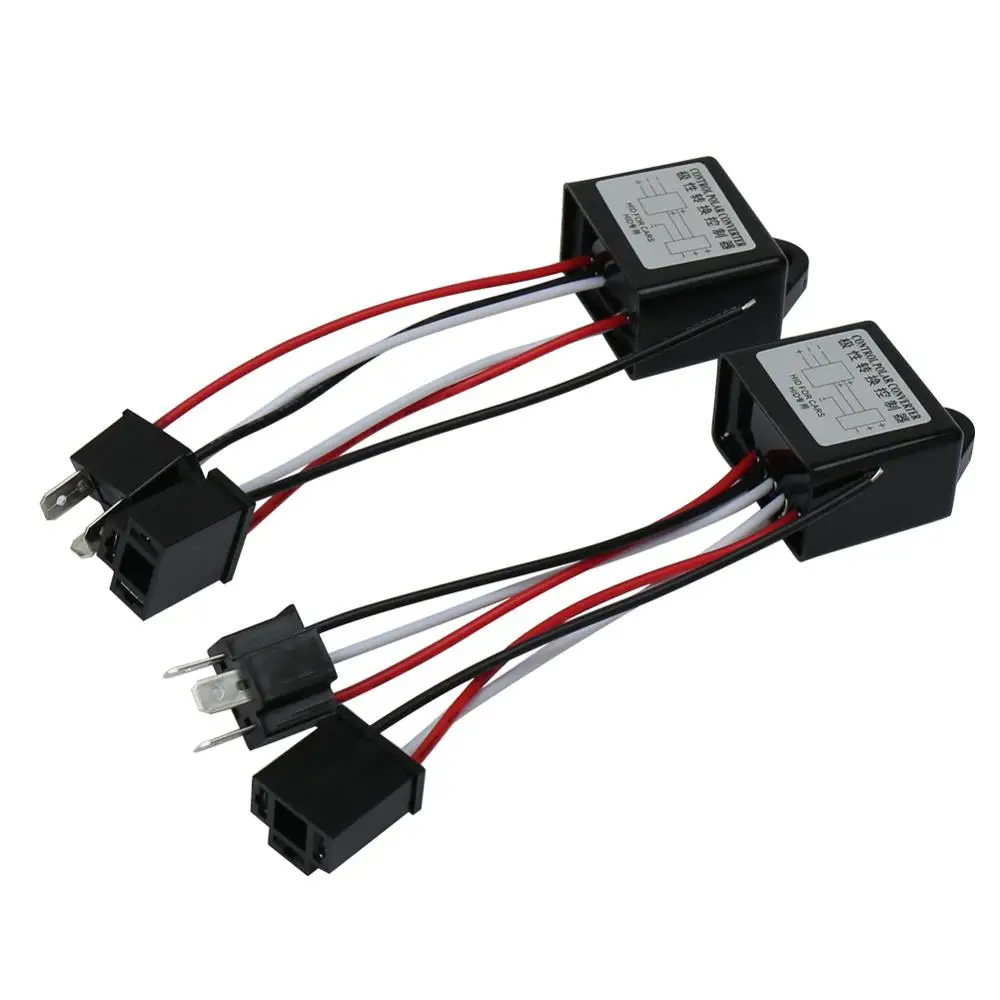 2PC H4 HB2 9003 reversed polarity polar Negative switch harness MODULE TOYOTA GM (7)
