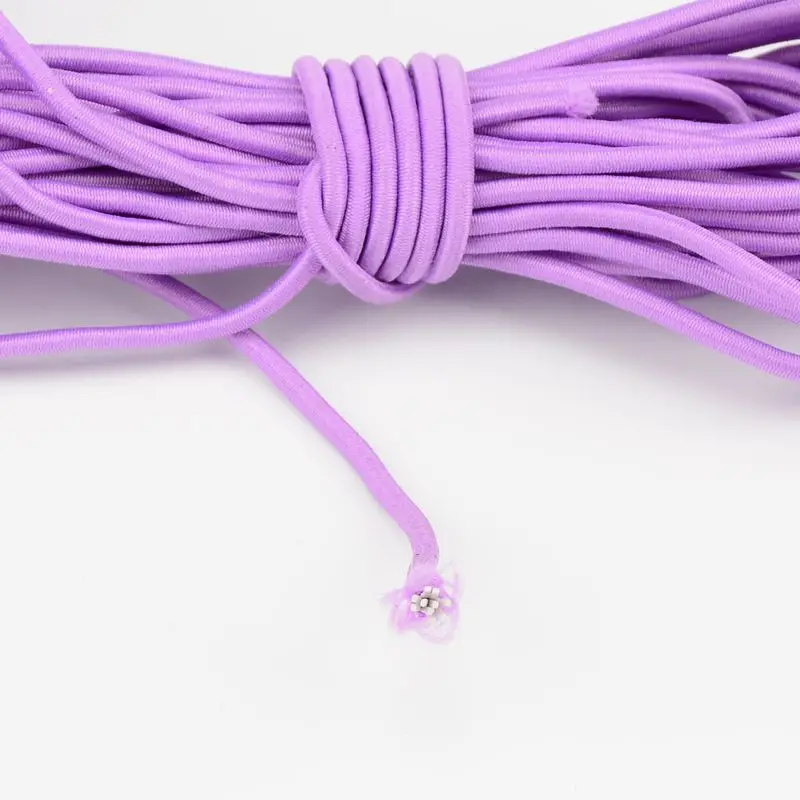 2 мм цветная высокоэластичная круглая эластичная повязка круглая эластичная веревка эластичные резинки DIY Швейные аксессуары 5 метров