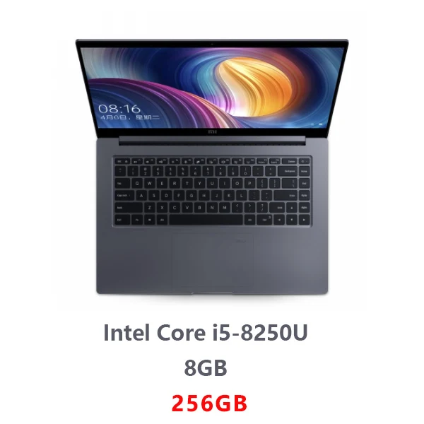 Xiaomi Mi Laptop Air Pro 15,6 дюймов ноутбук Intel Core Quad CPU NVIDIA 8 Гб 256 ГБ SSD GDDR5 разблокировка отпечатков пальцев Windows 10 - Цвет: 256GB