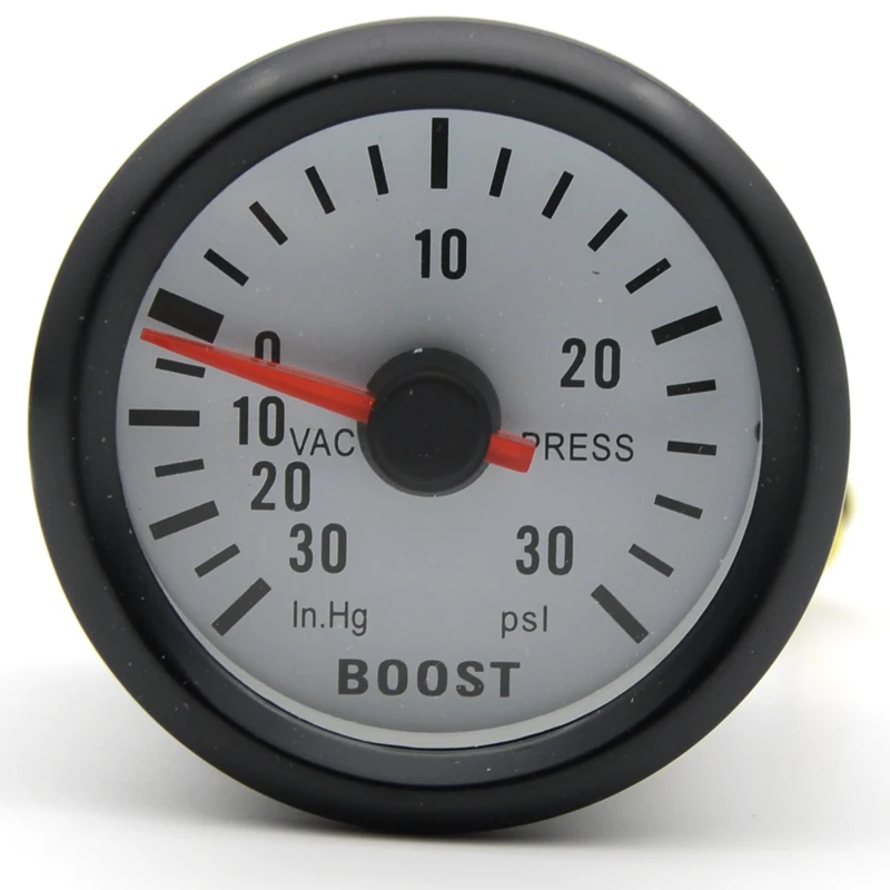 Dragon Gauge " 52 мм Бар Turbo Boost Gauge-1~ 2 бар/-30~ 30 фунтов/кв. дюйм вакуумный пресс-метр аналоговый черный чехол с синий светодиодный