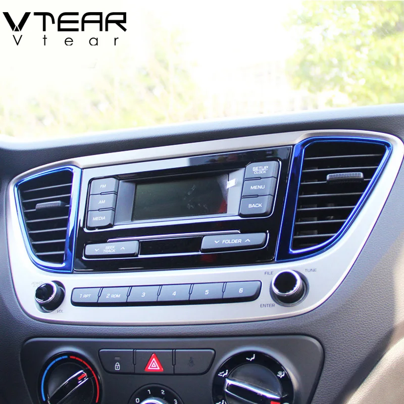 Vtear Декоративные Накладки для Hyundai Solaris 2 отделка салона кондиционирование