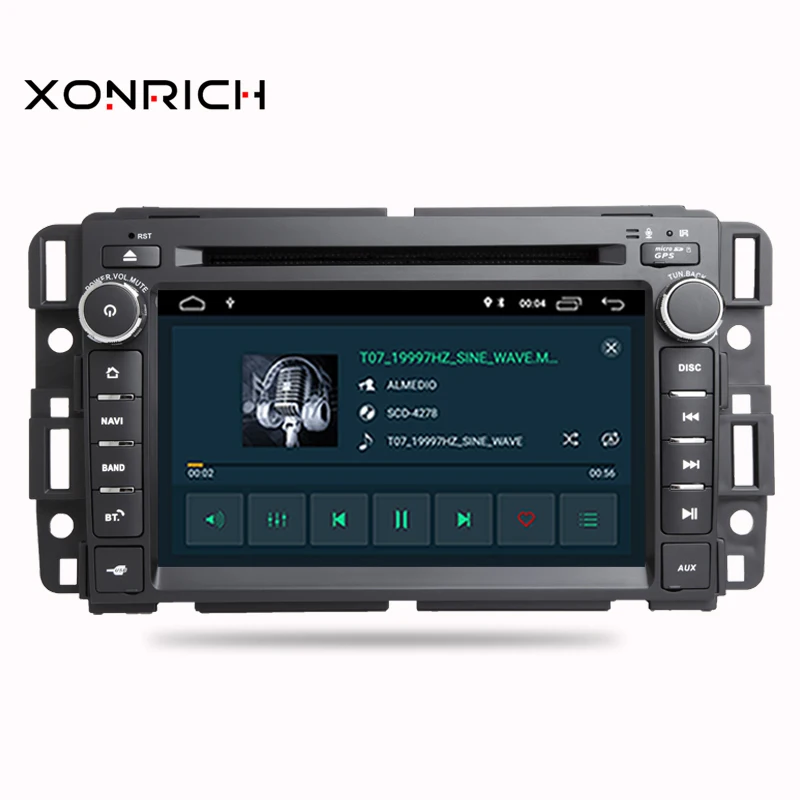 Top 7 inch Head Unit Android 8.1 Car Radio Stereo Audio GPS Navigation For Chevrolet Traverse Tahoe Suburban GMC Multimedia player 1