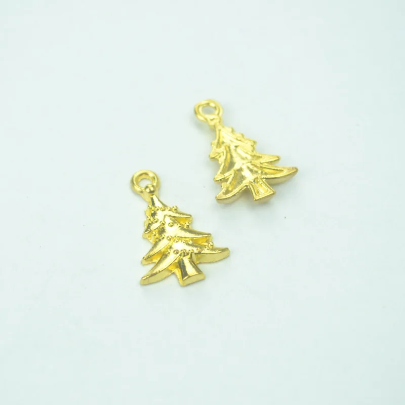 

30pcs/lot Fashion gold color Alloy Christmas tree Charms Fit Pendants & Necklace Jewelry Findings DIY Handcraft 21*14mm 4202A
