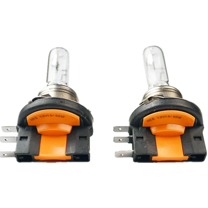 2Pcs H15 12V 55W 15W 4300K HID Xenon Yellow Car Headlights Hulb Fog