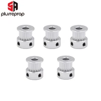 5 шт./лот GT2 синхронный шкив алюминиевый 16-зубы (16 зубов) отверстие диаметром 5 мм подходит для 6 мм шириной GT2 синхронно ремня 3D-принтеры Запчасти оптовая продажа ролик - изображение