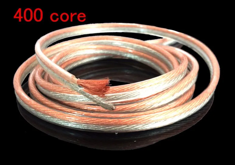 5 м/лот, 400 ядро, профессиональный кабель RCA, бескислородная медь, акустический провод, золотой и серебряный провод, звуковой кабель