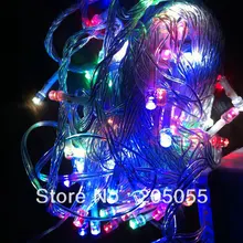 Многоцветный 100 светодиодный 10 м/32FT Свадебная вечеринка Фея свет шнура для Новогоднее украшение красочный-7 видов цветов с 8 режим отображения