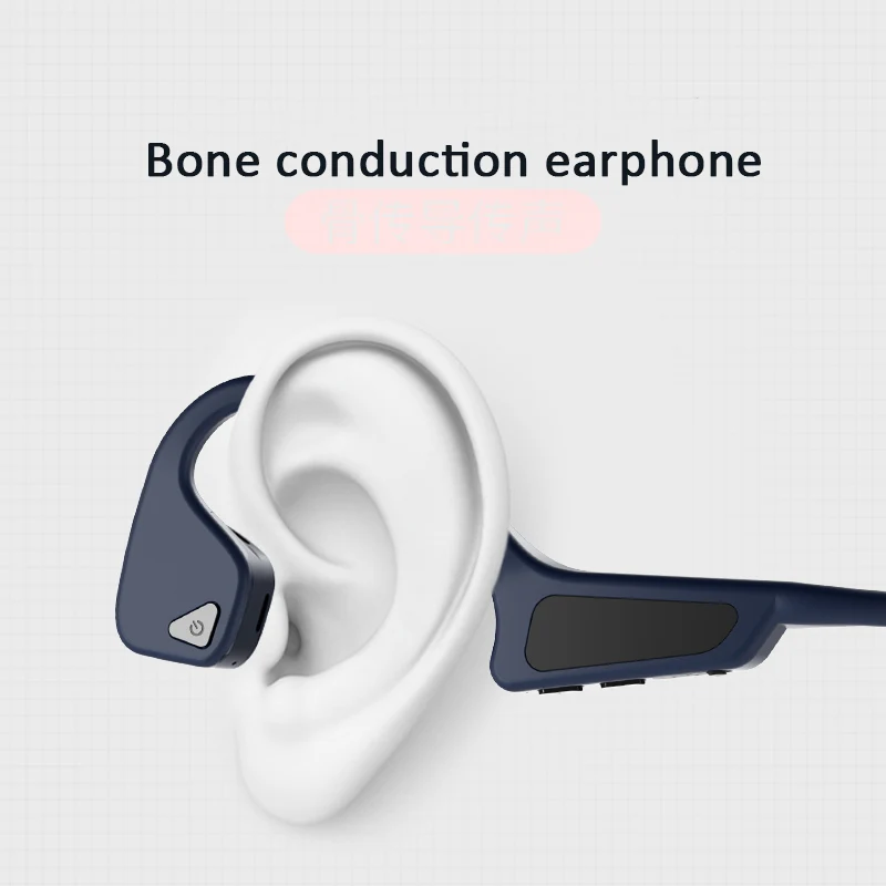 Гарнитура костной проводимости беспроводные наушники Bluetooth 5 0 спортивные