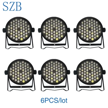 

6 PCS SZB 1WX54PCS RGBW LED Par Light for Disco Nightclub Party DJ High Quality Par Light/SZB-PL5401