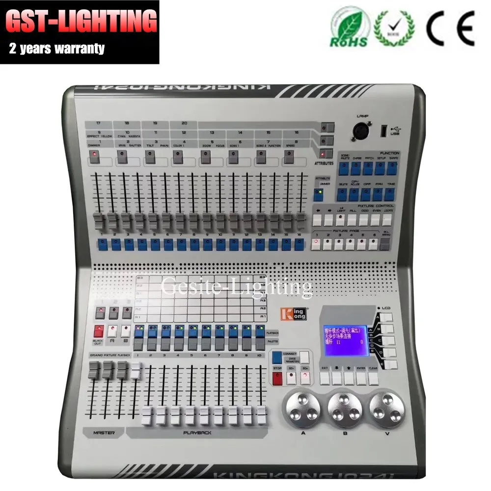 

KINGKONG 1024si dmx console controller kk1024si dmx 1024 stage Moving Head Lighting Console DMX Computer Stage Lights Controller
