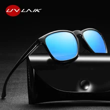 UVLAIK, Брендовые мужские поляризованные солнцезащитные очки, модные солнцезащитные очки, мужские очки для вождения, UV400, очки, яркие, черные, серебристые, красные